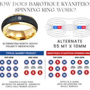 BAROTIQUE KyaniteION Spinning Ring