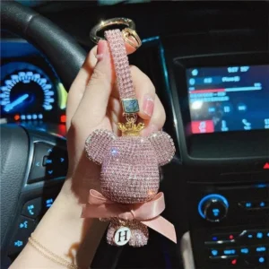 Bling Cute Bear Keychain