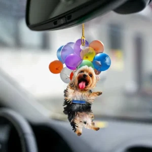 Car Hanging Ornament With Colorful Balloon