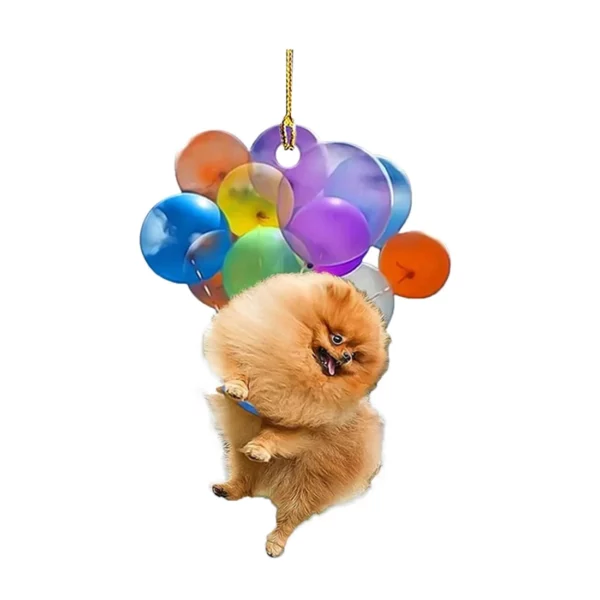 Car Hanging Ornament With Colorful Balloon