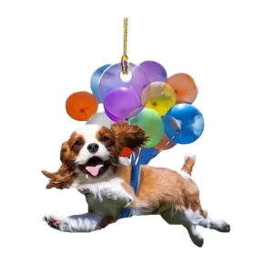 Car Hanging Ornament With Colorful Balloon