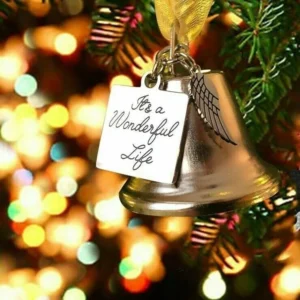 Christmas Ornaments Angel Wings Bell