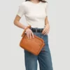 Crossbody Leather Shoulder Bags and Clutches