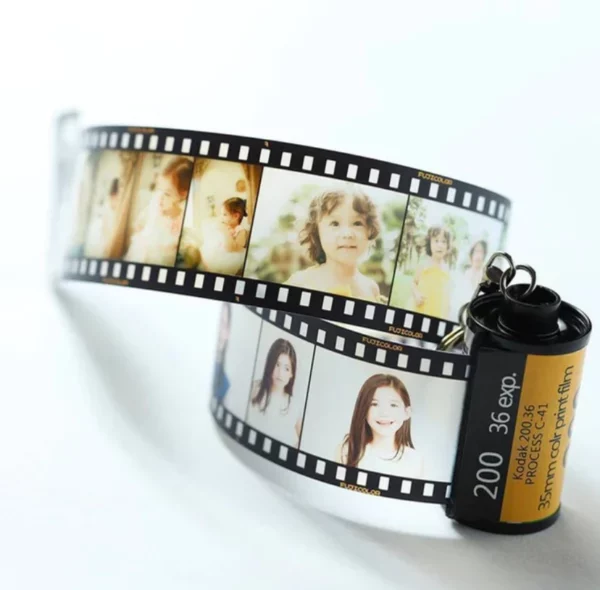 Custom Colorful Camera Roll Keychain Romantic Personalized Gifts