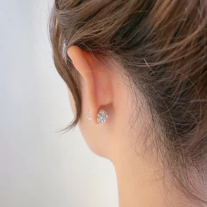 Disco Ball Non-Piercing Earrings