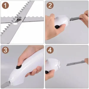 Easy Cut Electric Cordless Knife For Meat Fruit Vegetable Kitchen Tool