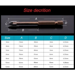 Efficient Universal Anti Crack Tile Drilling Tool Set