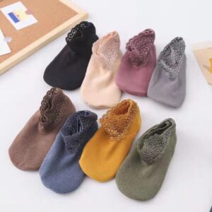 Fashionable Heated Lace Socks (4/8 PAIRS)