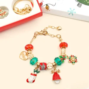 Golden Christmas Advent Calendars Bracelet