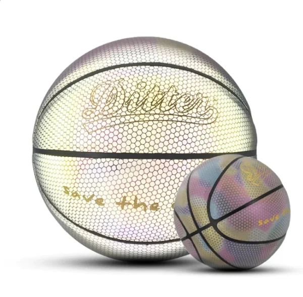 HOLOGRAPHIC REFLECTIVE GLOWING BASKETBALL