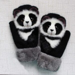 Hand-Knitted Animal Mittens