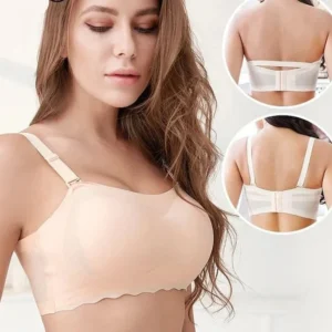 Ice Silk Non-Slip Tube Top Strap Bra