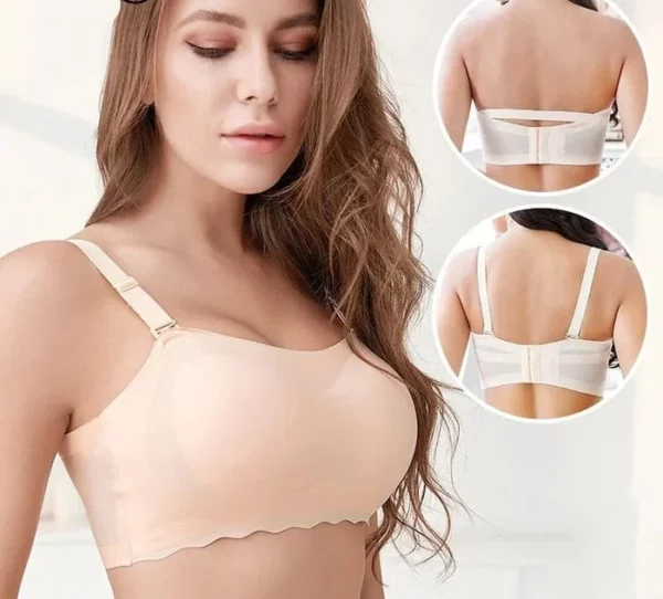 Ice Silk Non-Slip Tube Top Strap Bra