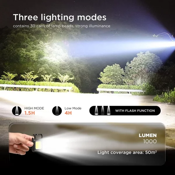 Keychain Light USB Charging Emergency Lamps