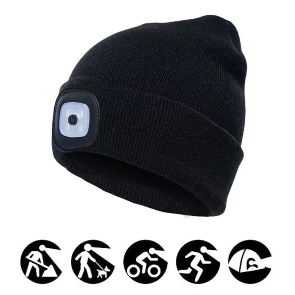 LED Knitted Beanie Hat