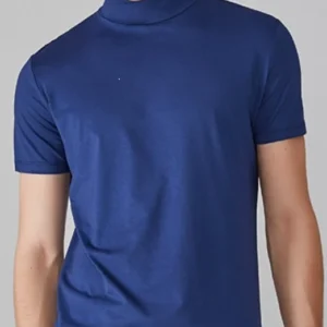 Mens High Neck Slim Fit T-shirt