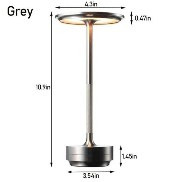 Metallic Cordless Table Lamp