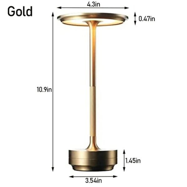 Metallic Cordless Table Lamp