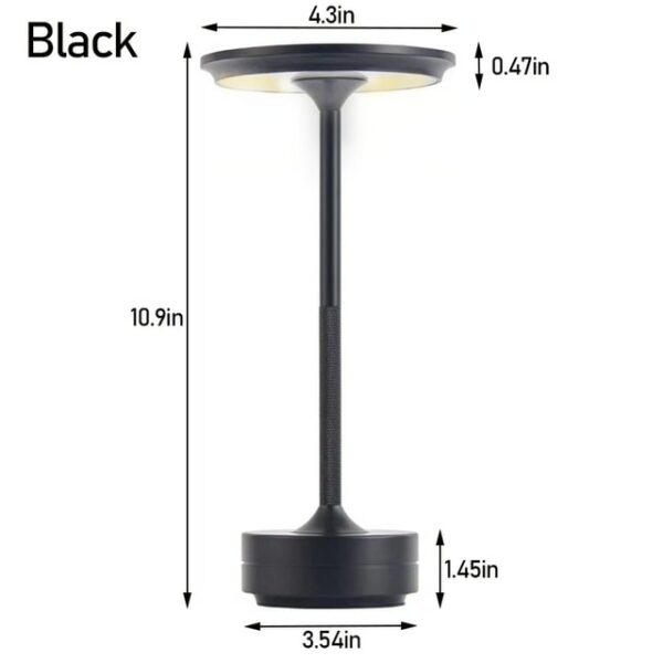 Metallic Cordless Table Lamp