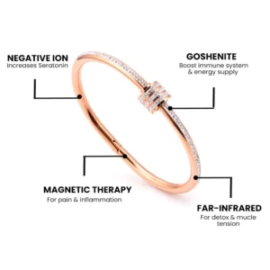 Milana Slim Vibe Spinner Titanium Bangle