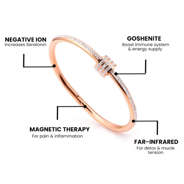 Milana Slim Vibe Spinner Titanium Bangle