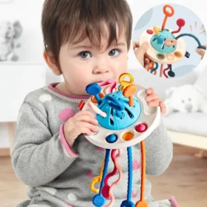 Montessori UFO Silicone Pulling Toy