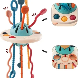 Montessori UFO Silicone Pulling Toy