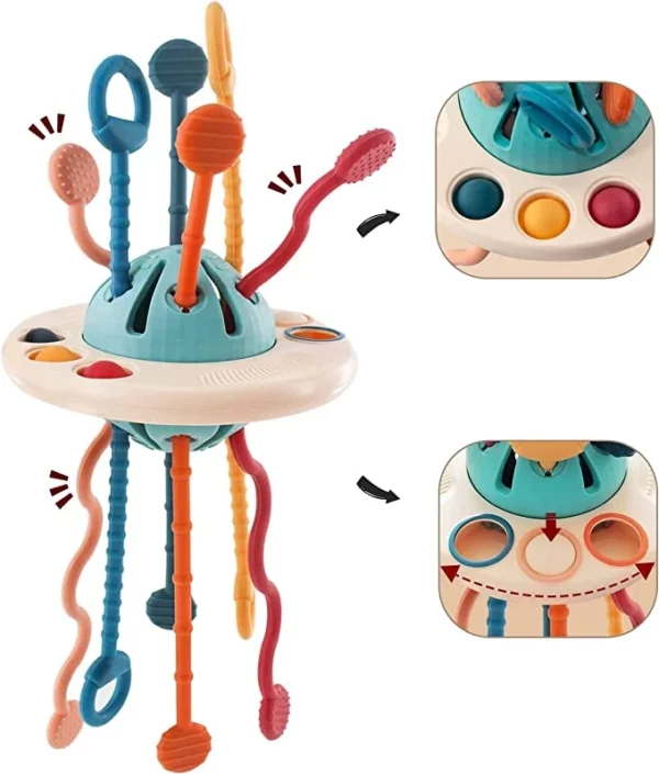 Montessori UFO Silicone Pulling Toy