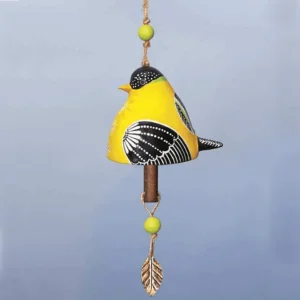 New Cardinal Ceramic Bird Song Bell