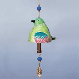 New Cardinal Ceramic Bird Song Bell