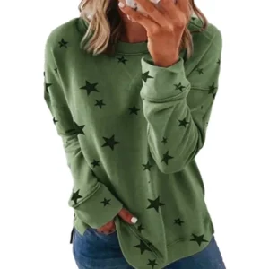 Oversized Long Sleeve Star T-Shirt