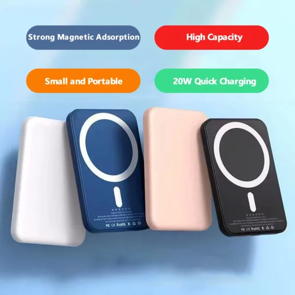 Portable Wireless Magnetic Power Bank