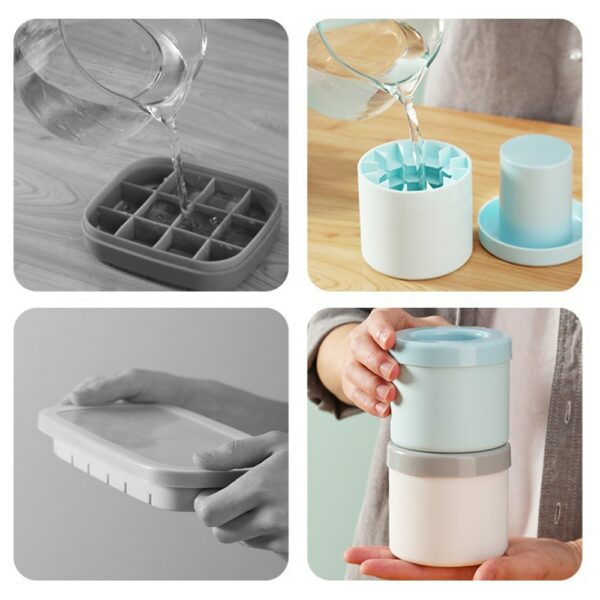 Silicone Ice Cube Maker Cup