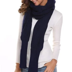 Trendy Knitted Sweater-Scarf With Sleeves