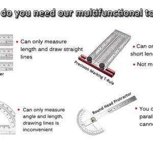 Ultra-precision woodworking scriber measuring tool