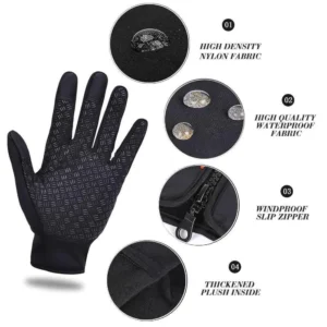 WARM THERMAL GLOVES CYCLING RUNNING DRIVING GLOVES