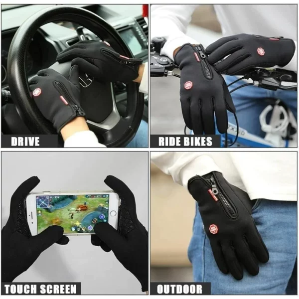 WARM THERMAL GLOVES CYCLING RUNNING DRIVING GLOVES