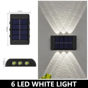 Waterproof Solar Powered Outdoor Patio Wall Decor Light