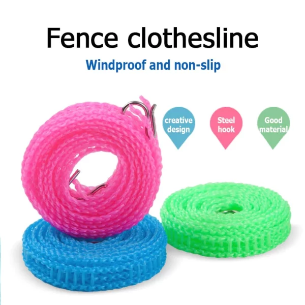 Windproof Non-Slip Clothesline