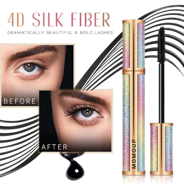 4D Waterproof Silk Fiber Thick Lengthening Mascara