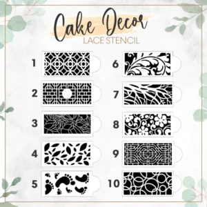 Cake Decorating Lace Stencils Set