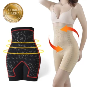 Far Infrared Negative Oxygen Ion Fat Burning Tummy Control Detox Bodysuit Briefs