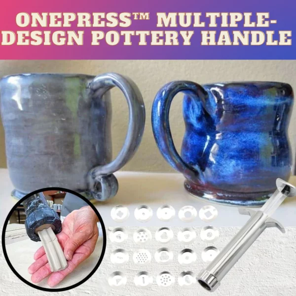 OnePress™ Multiple-Design Pottery Handle