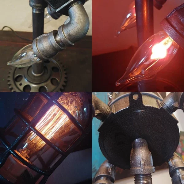 Steampunk Rocket Lamp - Image 4