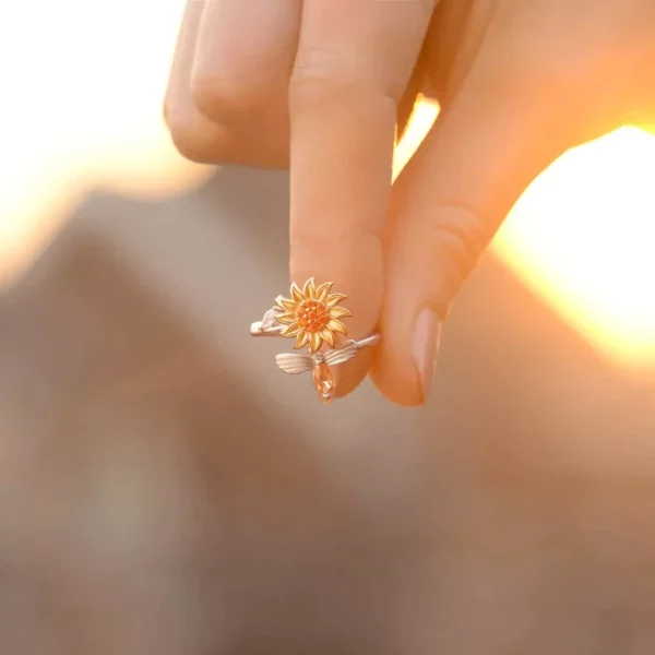 Sunflower Fidget Ring