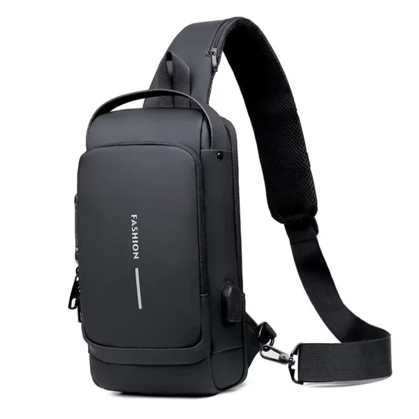 USB Charging Sport Sling Anti-Theft Shoulder Bag