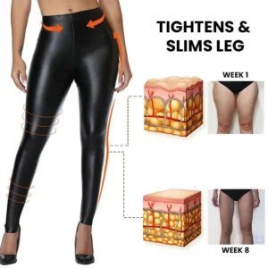 UltraLEAN BodyShaper Compression LeatherLegging Pants