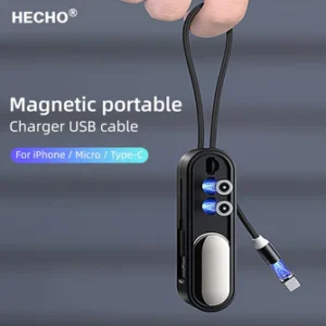 3 in 1 Short Magnetic USB Cable