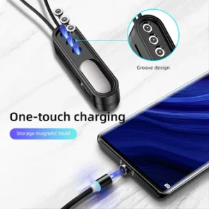 3 in 1 Short Magnetic USB Cable