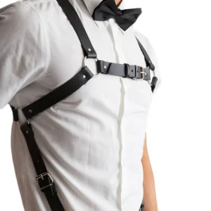 Beshape Acupressure Cellulite Burning Leather Mens Chest Harness